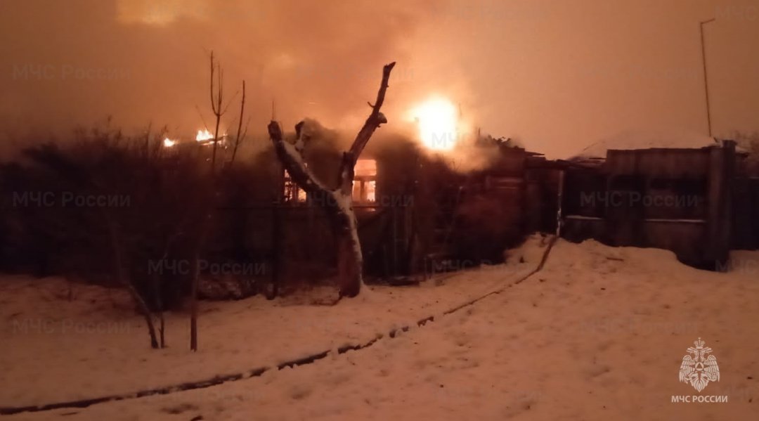 Пожар в Людиновском районе, д. Мостовка, ул. Центральная